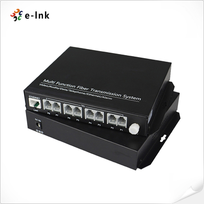 8-kanaals POTS (FXO/FXS) Telefoon over Glasvezel Mux