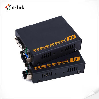 1080P DVI-D Fiber Optic Extender, High compatibility, can auto-match source and display device, support video resolution up to 1920*1200@60Hz