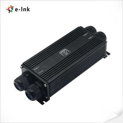 Industriële PoE Switch IP67 Waterdicht 3 Poort Gigabit 802.3bt 48-57V DC