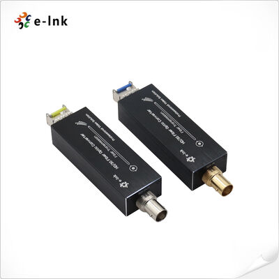 Mini HD-SDI Fiber Extender 80km Transmissie Audio Ingebedde Industriële Temperatuur