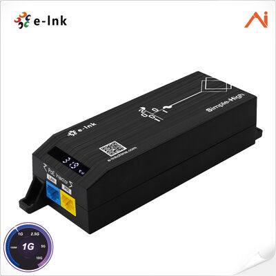 quality E-link LNK-AIPSE301M30 IEEE802.3at PoE+ 30W AI Smart Gigabit PoE Injector met LED-scherm factory
