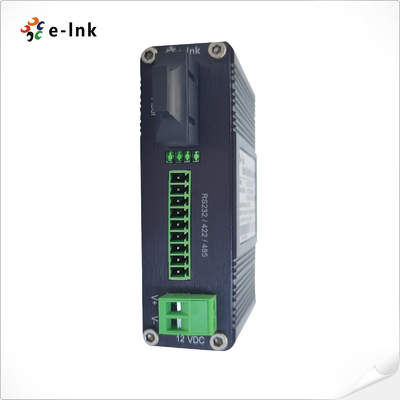 Industrial Serial RS232 / RS485 / RS422 Glasvezel Modem SC SM 1310nm, 20km
